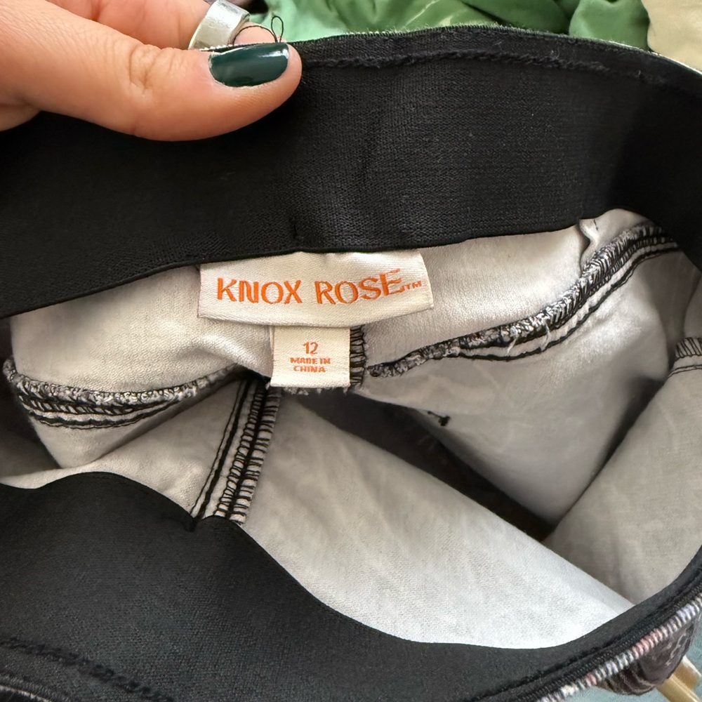 Bell Bottom Pull On Patterned Pants - image 7